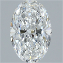 Natural Diamond 1.01 Carats, Oval with  Cut, E Color, VVS2 Clarity and Certified by GIA