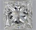 Natural Diamond 0.52 Carats, Princess with  Cut, H Color, IF Clarity and Certified by GIA