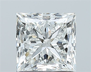 Picture of Natural Diamond 1.01 Carats, Princess with  Cut, H Color, VS1 Clarity and Certified by GIA