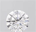 Lab Grown Diamond 1.03 Carats, Round with Ideal Cut, D Color, VVS2 Clarity and Certified by IGI
