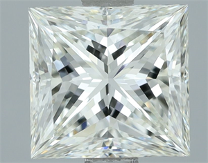 Picture of Natural Diamond 1.53 Carats, Princess with  Cut, H Color, VVS2 Clarity and Certified by IGI