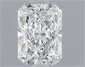 Natural Diamond 0.72 Carats, Radiant with  Cut, F Color, VVS2 Clarity and Certified by GIA