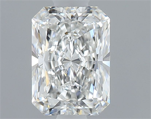 Picture of Natural Diamond 0.72 Carats, Radiant with  Cut, F Color, VVS2 Clarity and Certified by GIA