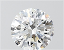 Lab Grown Diamond 1.54 Carats, Round with Ideal Cut, G Color, VVS2 Clarity and Certified by IGI