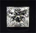 Natural Diamond 0.72 Carats, Princess with  Cut, I Color, VVS2 Clarity and Certified by GIA