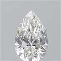 Natural Diamond 0.50 Carats, Pear with  Cut, H Color, VVS2 Clarity and Certified by GIA