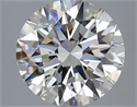 Lab Grown Diamond 3.07 Carats, Round with Ideal Cut, H Color, VVS2 Clarity and Certified by IGI