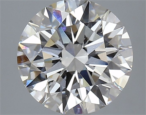 Picture of Lab Grown Diamond 3.07 Carats, Round with Ideal Cut, H Color, VVS2 Clarity and Certified by IGI
