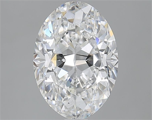 Picture of Natural Diamond 2.52 Carats, Oval with  Cut, E Color, SI1 Clarity and Certified by GIA