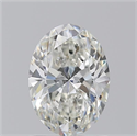 Natural Diamond 1.30 Carats, Oval with  Cut, I Color, VVS2 Clarity and Certified by GIA