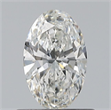 Natural Diamond 0.50 Carats, Oval with  Cut, G Color, VS2 Clarity and Certified by GIA