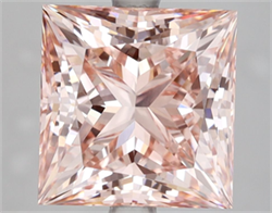Picture of Lab Grown Diamond 5.01 Carats, Princess with  Cut, Fancy Intense Pink Color, VS2 Clarity and Certified by IGI