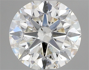 Picture of Natural Diamond 1.01 Carats, Round with Excellent Cut, I Color, SI2 Clarity and Certified by GIA