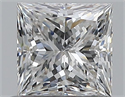Natural Diamond 0.70 Carats, Princess with  Cut, G Color, SI2 Clarity and Certified by GIA