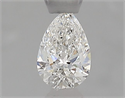 Natural Diamond 0.35 Carats, Pear with  Cut, F Color, SI1 Clarity and Certified by GIA