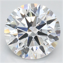 Lab Grown Diamond 3.17 Carats, Round with Ideal Cut, D Color, IF Clarity and Certified by IGI