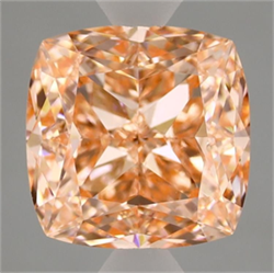 Picture of Lab Grown Diamond 3.04 Carats, CUSHION MODIFIED with  Cut, Fancy Vivid Pink Color, VVS2 Clarity and Certified by IGI