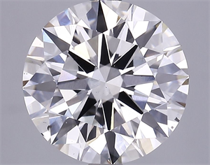 Picture of Lab Grown Diamond 3.84 Carats, Round with Ideal Cut, G Color, VS2 Clarity and Certified by IGI