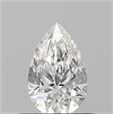 Natural Diamond 0.50 Carats, Pear with  Cut, H Color, VS2 Clarity and Certified by GIA
