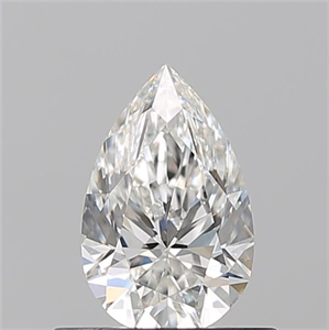 Picture of Natural Diamond 0.50 Carats, Pear with  Cut, H Color, VS2 Clarity and Certified by GIA