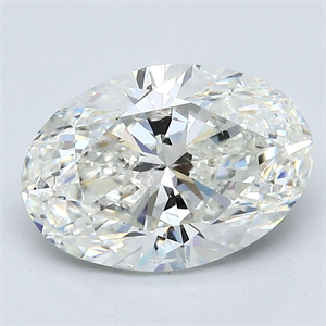 Picture of Natural Diamond 3.01 Carats, Oval with  Cut, I Color, SI2 Clarity and Certified by GIA