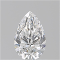 Natural Diamond 0.70 Carats, Pear with  Cut, E Color, VVS2 Clarity and Certified by GIA