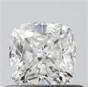 Natural Diamond 0.52 Carats, Cushion with  Cut, F Color, VVS1 Clarity and Certified by GIA