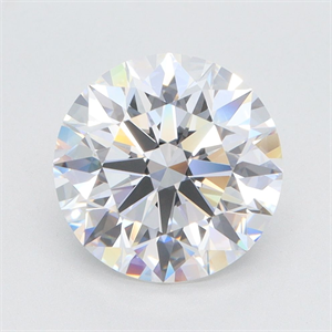 Picture of Lab Grown Diamond 3.04 Carats, Round with Ideal Cut, E Color, IF Clarity and Certified by IGI