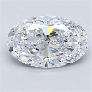 Picture of Natural Diamond 4.01 Carats, Oval with  Cut, D Color, VS1 Clarity and Certified by GIA