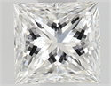 Natural Diamond 0.51 Carats, Princess with  Cut, F Color, VS1 Clarity and Certified by GIA