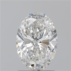 Picture of Natural Diamond 1.50 Carats, Oval with  Cut, G Color, SI2 Clarity and Certified by GIA