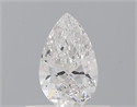 Natural Diamond 0.40 Carats, Pear with  Cut, D Color, VVS1 Clarity and Certified by GIA