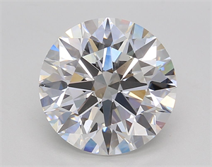 Picture of Lab Grown Diamond 4.02 Carats, Round with Excellent Cut, E Color, VS2 Clarity and Certified by GIA