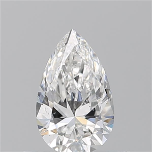 Picture of Natural Diamond 0.50 Carats, Pear with  Cut, F Color, SI1 Clarity and Certified by GIA