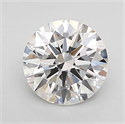 Lab Grown Diamond 1.03 Carats, Round with Ideal Cut, D Color, VVS2 Clarity and Certified by IGI