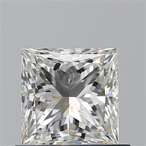 Picture of Natural Diamond 0.72 Carats, Princess with  Cut, I Color, VVS1 Clarity and Certified by GIA
