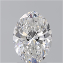 Natural Diamond 2.20 Carats, Oval with  Cut, E Color, SI1 Clarity and Certified by GIA