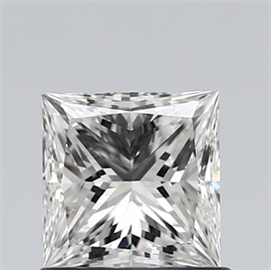 Picture of Natural Diamond 0.72 Carats, Princess with  Cut, G Color, VS2 Clarity and Certified by GIA