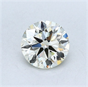 Natural Diamond 0.80 Carats, Round with Excellent Cut, N Color, VS1 Clarity and Certified by GIA
