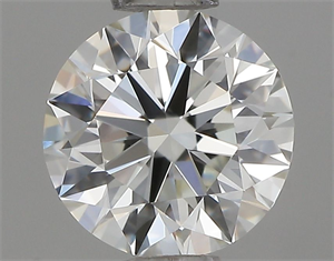 Picture of Natural Diamond 0.61 Carats, Round with Excellent Cut, I Color, VVS1 Clarity and Certified by IGI