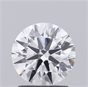 Lab Grown Diamond 1.51 Carats, Round with Ideal Cut, D Color, VVS2 Clarity and Certified by IGI
