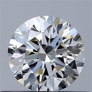Picture of Natural Diamond 0.43 Carats, Round with Excellent Cut, I Color, VVS2 Clarity and Certified by GIA