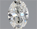 Natural Diamond 0.50 Carats, Oval with  Cut, G Color, VVS2 Clarity and Certified by GIA