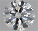 Lab Grown Diamond 2.01 Carats, Round with Ideal Cut, D Color, VVS2 Clarity and Certified by IGI