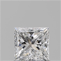 Natural Diamond 0.81 Carats, Princess with  Cut, D Color, VS2 Clarity and Certified by GIA