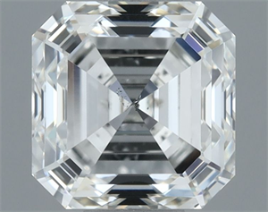Picture of Natural Diamond 1.00 Carats, Asscher with  Cut, H Color, SI1 Clarity and Certified by IGI