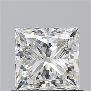 Picture of Natural Diamond 0.91 Carats, Princess with  Cut, I Color, VVS2 Clarity and Certified by GIA