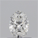 Natural Diamond 0.58 Carats, Oval with  Cut, F Color, SI1 Clarity and Certified by GIA