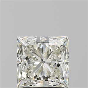 Foto Diamante Natural 1.70 quilates, Princesa , Color K, claridad SI2 y certificado GIA de