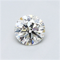 Diamante Natural 0.60 quilates, Redondo , Color J, claridad SI1 y certificado GIA